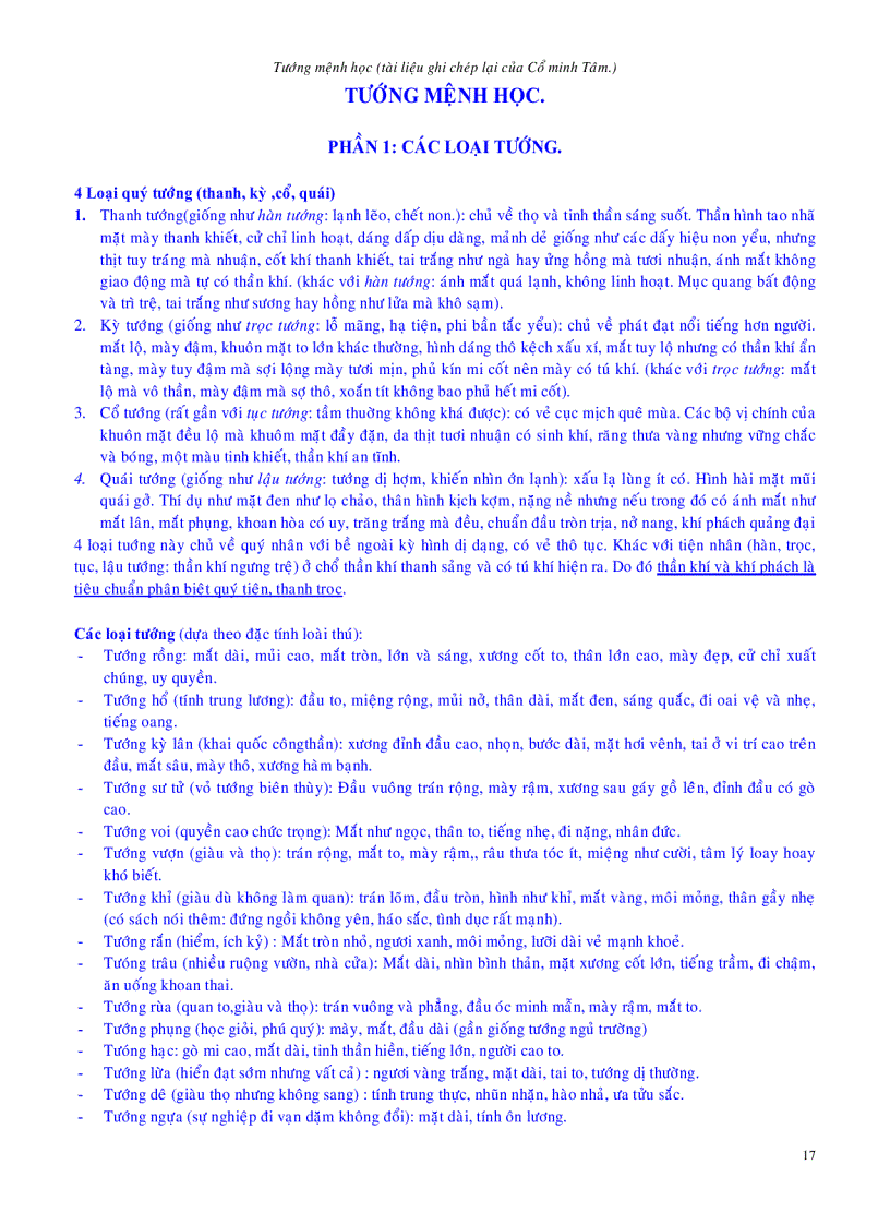 image for page Tướng mệnh học cổ minh tâm