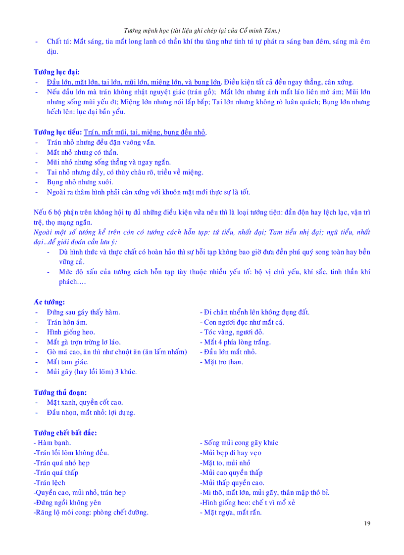 image for page Tướng mệnh học cổ minh tâm