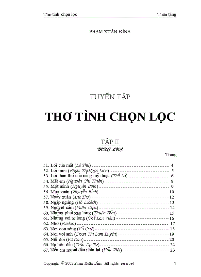 image for page Tuyển tập thơ tình chọn lọc 1