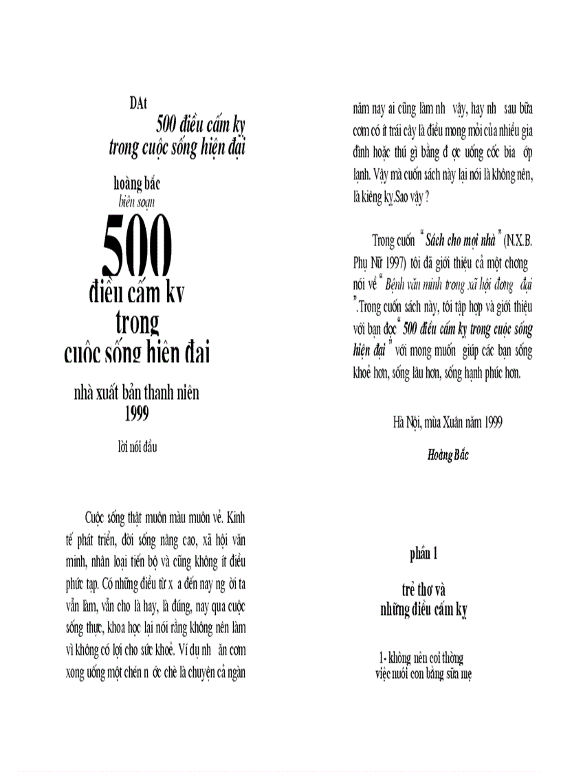 image for page 500 điều cấm kỵ trong cuộc sống