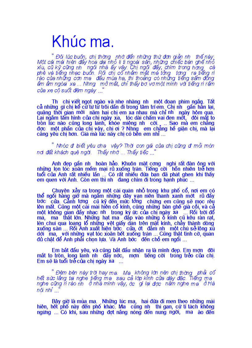 image for page Khúc mưa TRUYỆN TÌNH LÃNG MẠNG