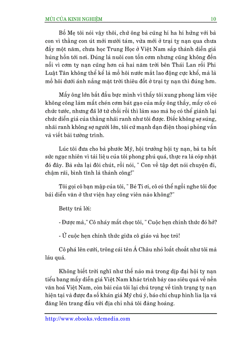 image for page Mùi của kinh nghiệm truyện ngắn