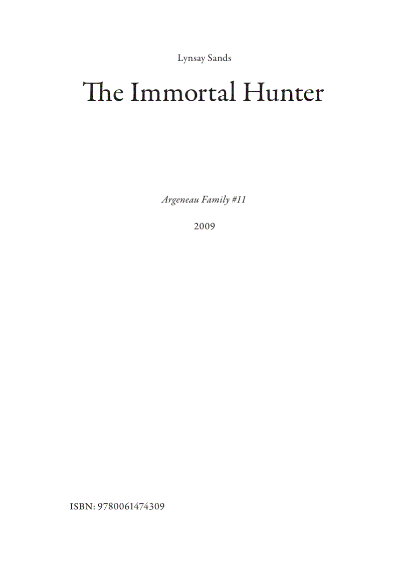 Ebook The Immortal Hunter A Rogue Hunter Novel
