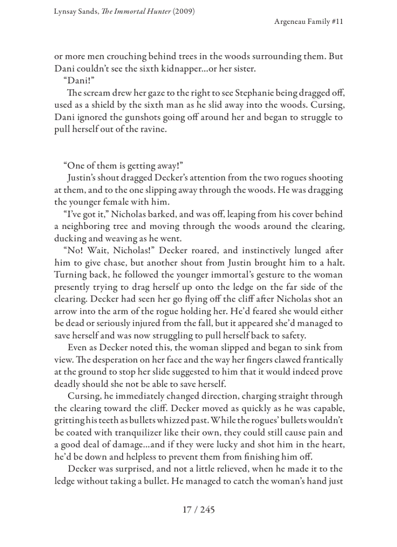 image for page Ebook The Immortal Hunter A Rogue Hunter Novel