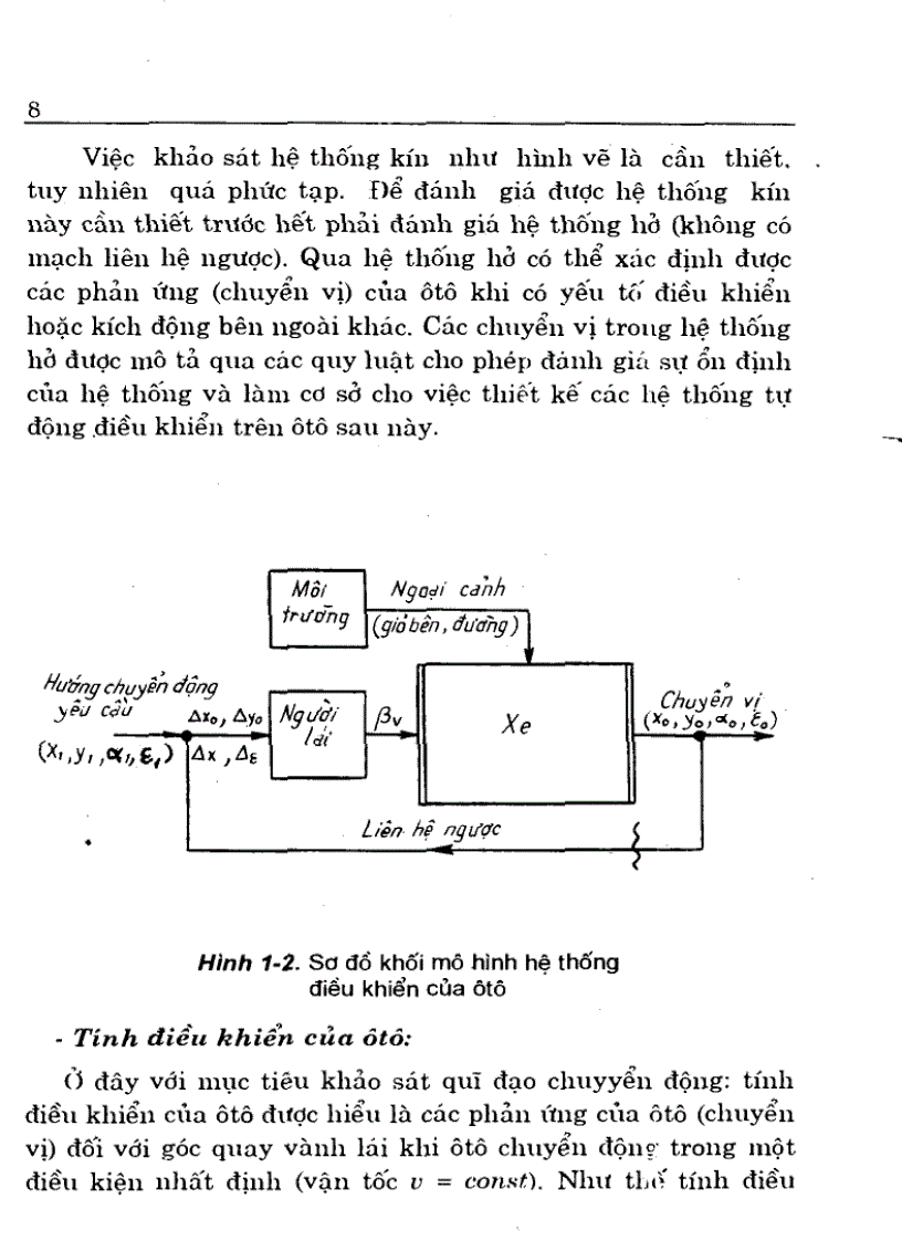 image for page Tính điều khiển và quỹ đạo chuyển động của ô tô