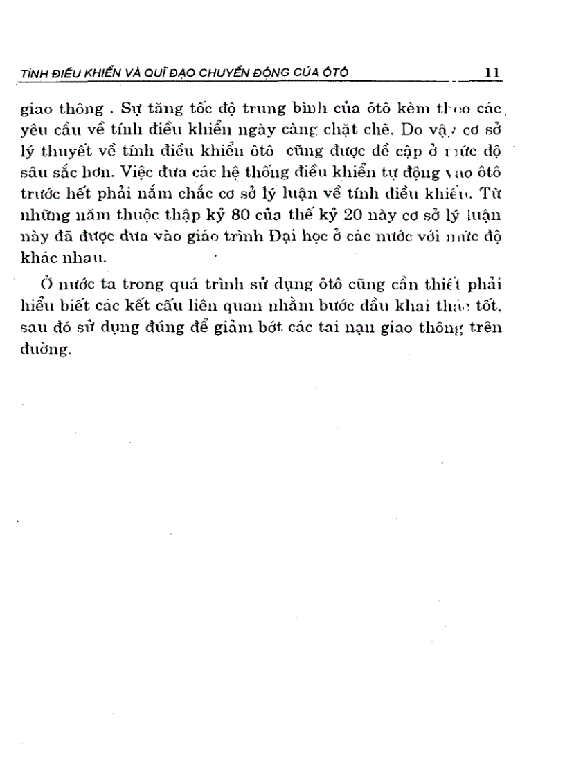 image for page Tính điều khiển và quỹ đạo chuyển động của ô tô