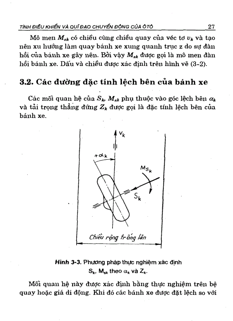 image for page Tính điều khiển và quỹ đạo chuyển động của ô tô