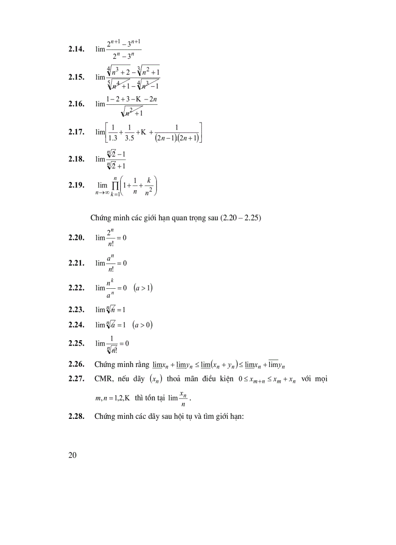 image for page Bài tập giải tích toán học tập 1