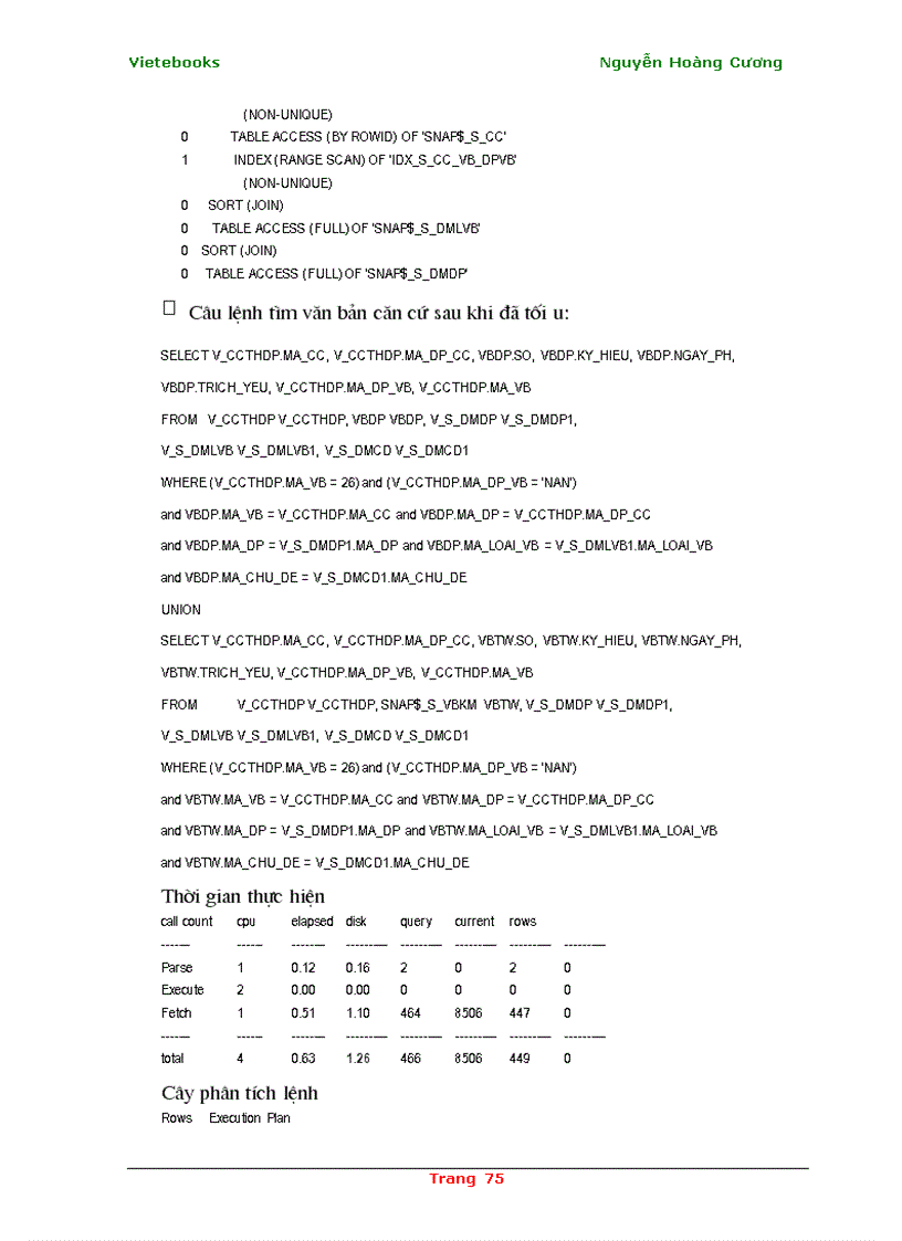 image for page Phân tích và tối ưu hóa câu lệnh SQL