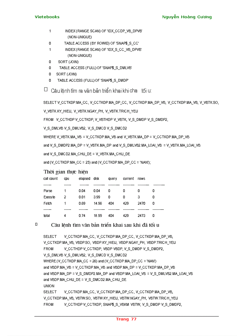 image for page Phân tích và tối ưu hóa câu lệnh SQL