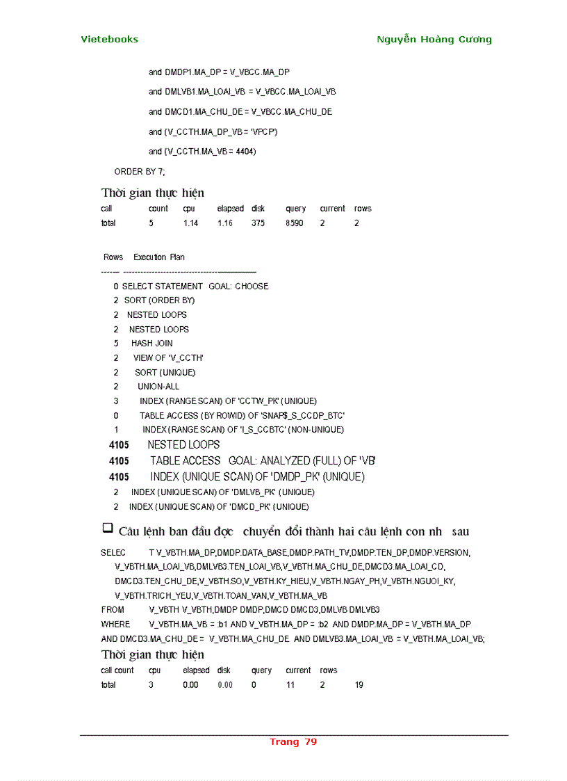 image for page Phân tích và tối ưu hóa câu lệnh SQL