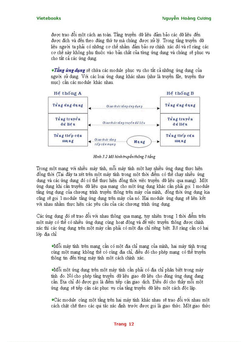 image for page Giáo trình Mạng máy tính Tác giả Nguyễn Hoàng Cương