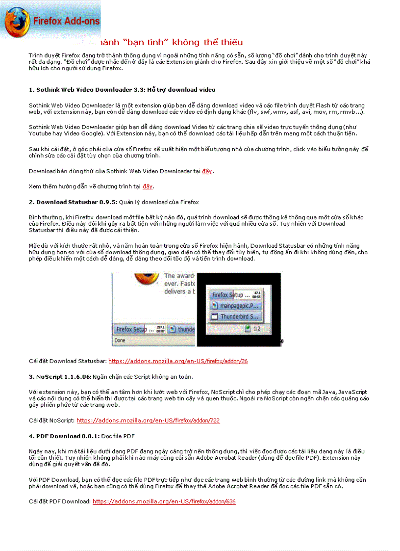 image for page Để Firefox trở thành bạn tình không thể thiếu