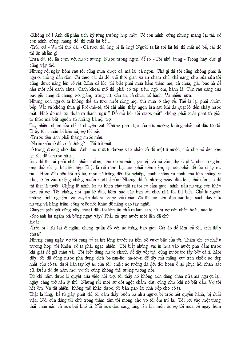 image for page Tôi trở thành người nội trợ đảm đang như thế nào truyện ngắn