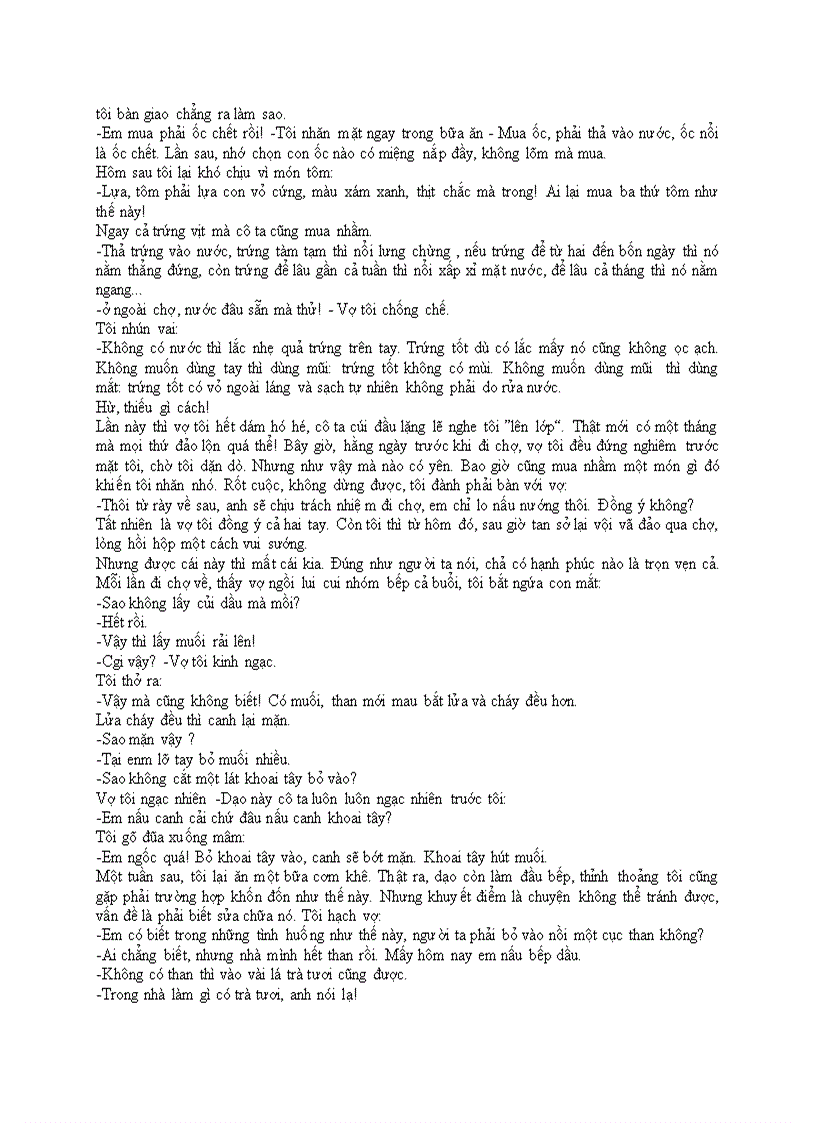 image for page Tôi trở thành người nội trợ đảm đang như thế nào truyện ngắn