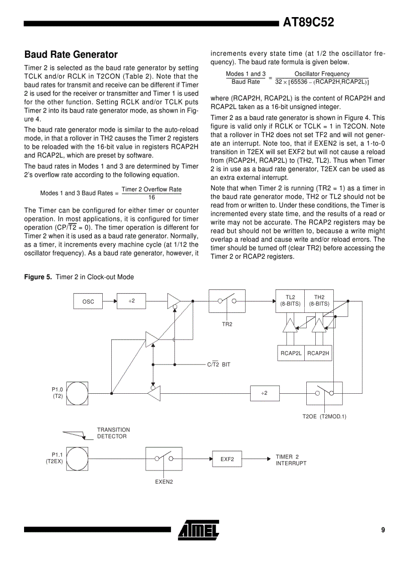 image for page 8 Bit Microcontroller with 4K Bytes Flash AT89C51 52 55 55WD 1