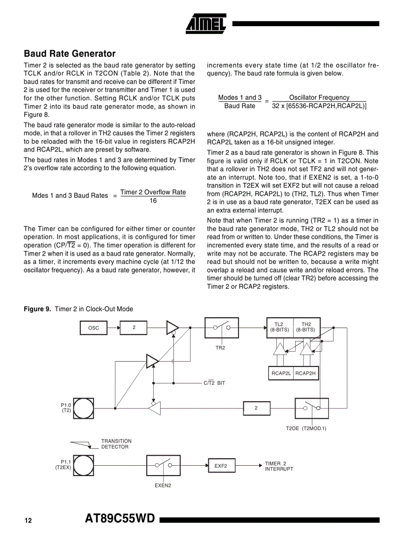 image for page 8 Bit Microcontroller with 4K Bytes Flash AT89C51 52 55 55WD 3