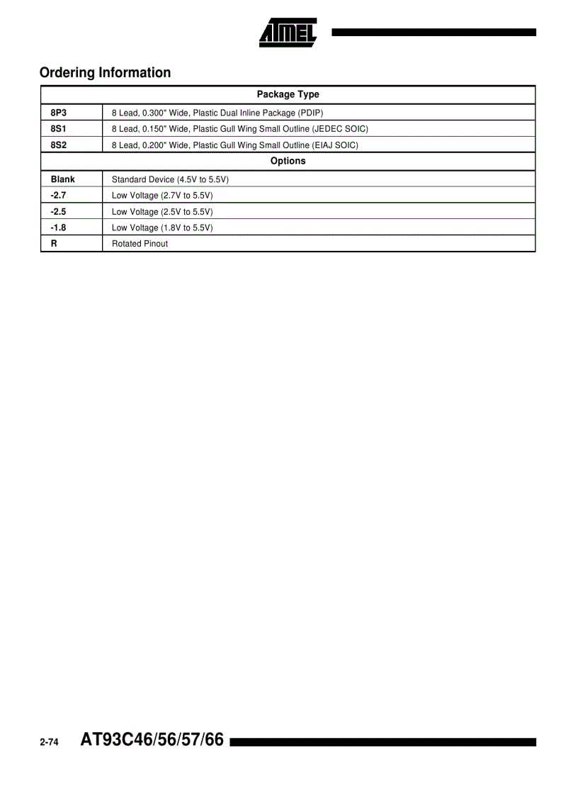 image for page 2 Wire Serial CMOS E2 PROM 1K 128 x 8 3
