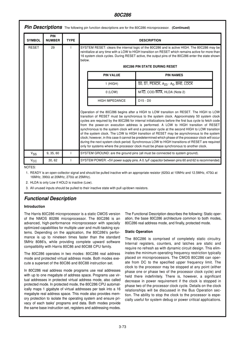 image for page 80C86 CMOS 16 Bit Microprocessor 1