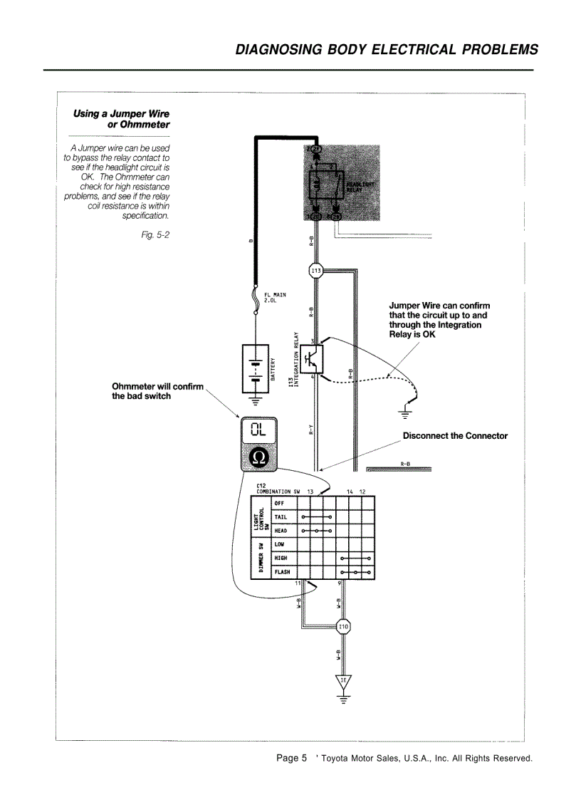 image for page Dianosing body electrical problems