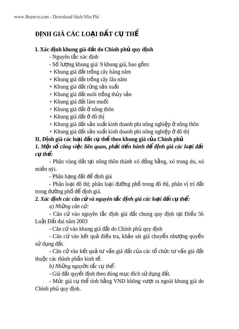 image for page Ebook Phương pháp định giá các loại đất