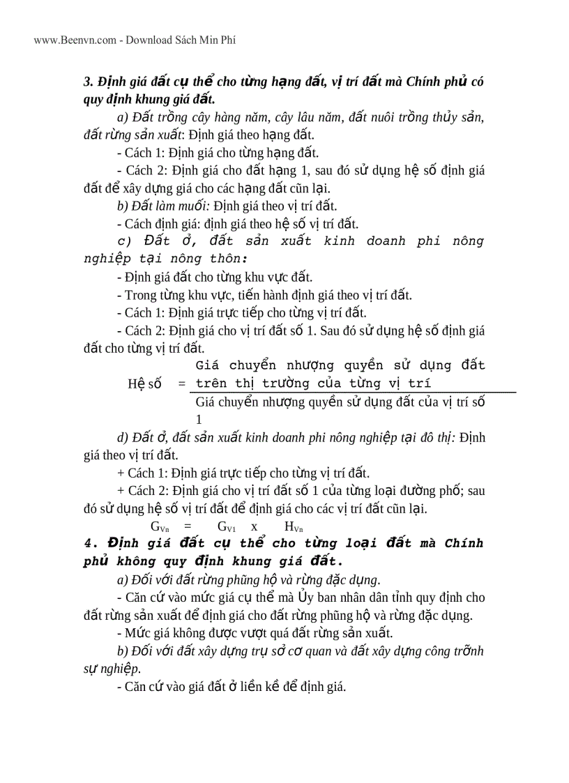 image for page Ebook Phương pháp định giá các loại đất