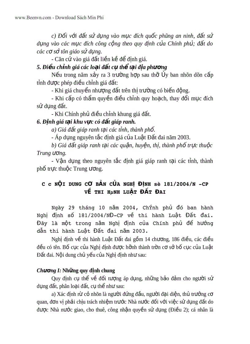 image for page Ebook Phương pháp định giá các loại đất