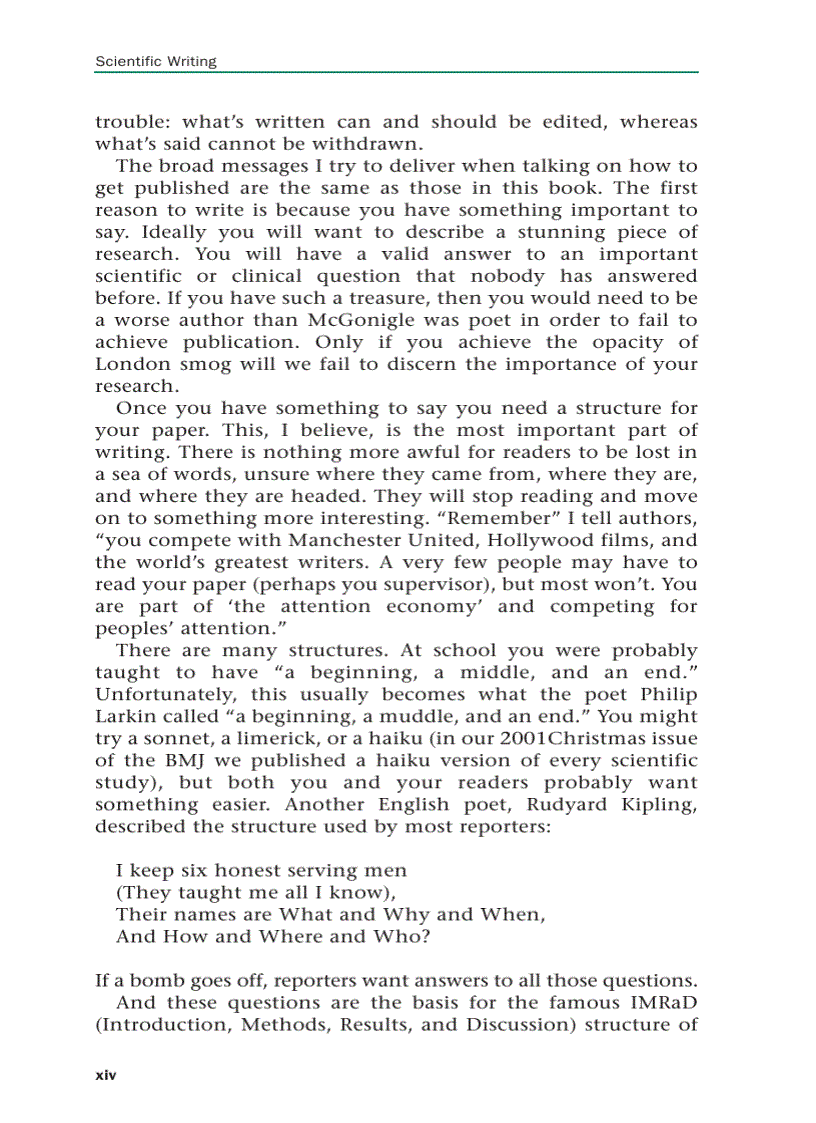 image for page Scientific Writing Easy when you know how