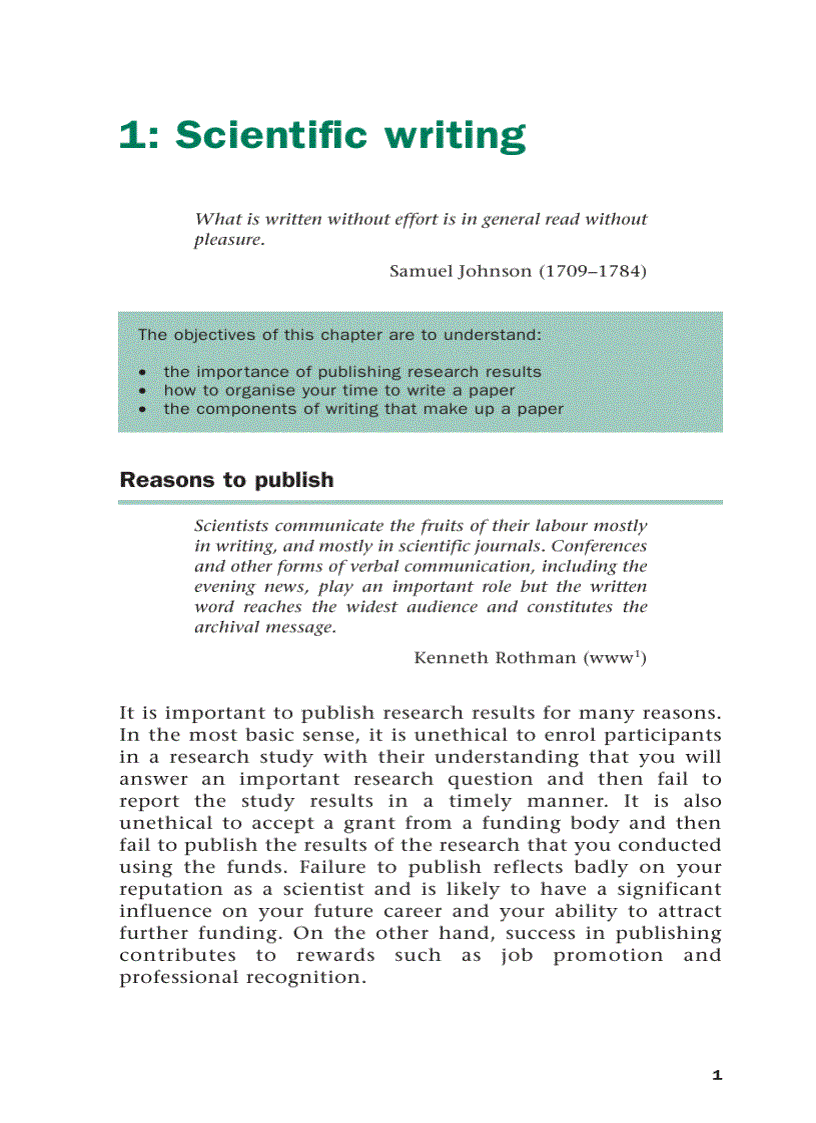 image for page Scientific Writing Easy when you know how