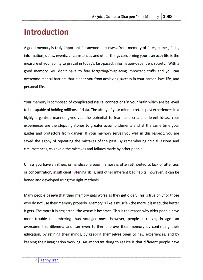 image for page A QUICK GUIDE TO SHARPEN YOUR MEMORY KennyTran