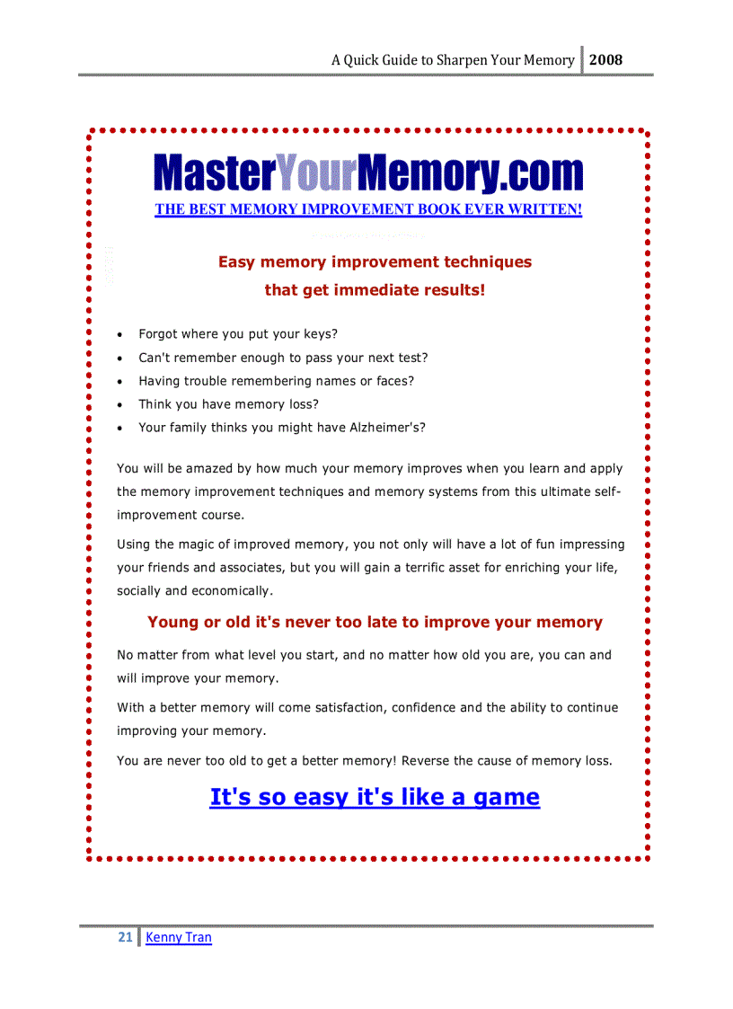 image for page A QUICK GUIDE TO SHARPEN YOUR MEMORY KennyTran