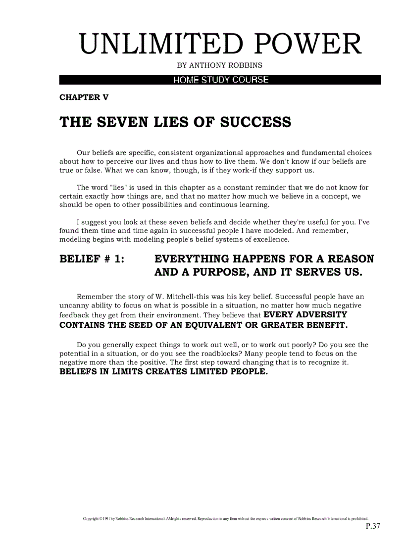 image for page Unlimited power home study course manual