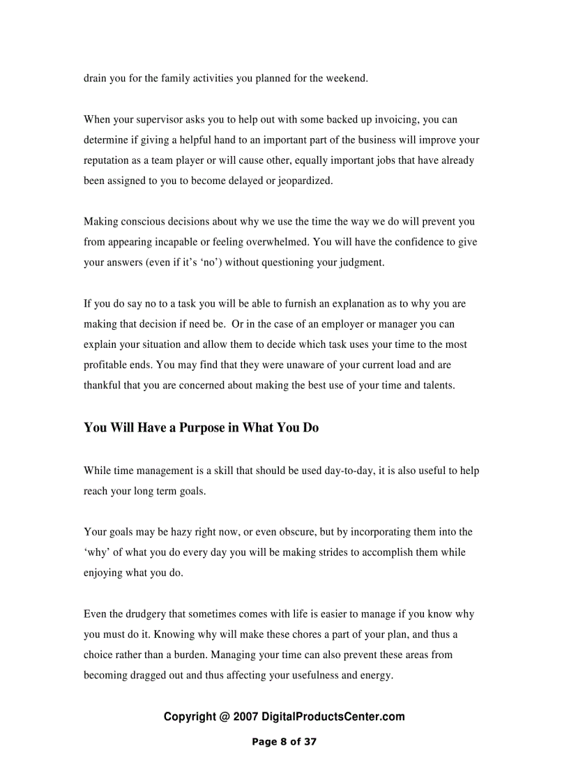 image for page Time Management Making Your Time Count And TIME POWER