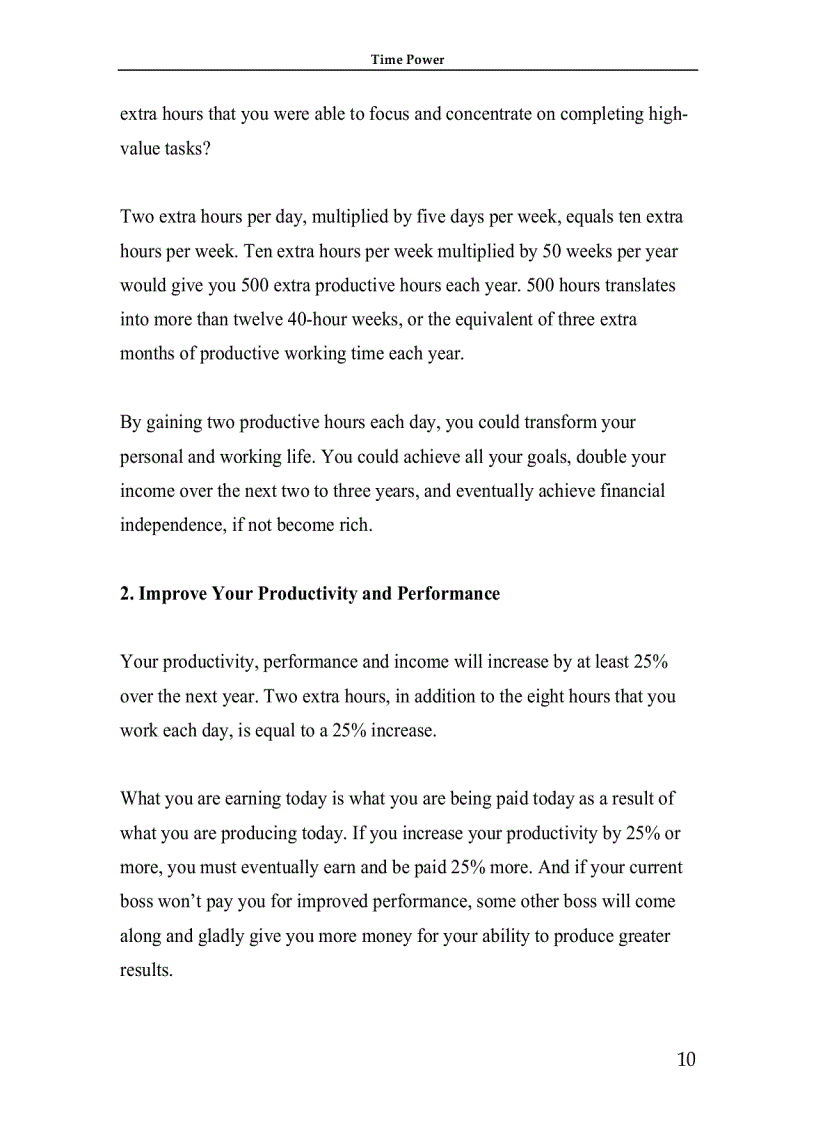 image for page Time Management Making Your Time Count And TIME POWER 1