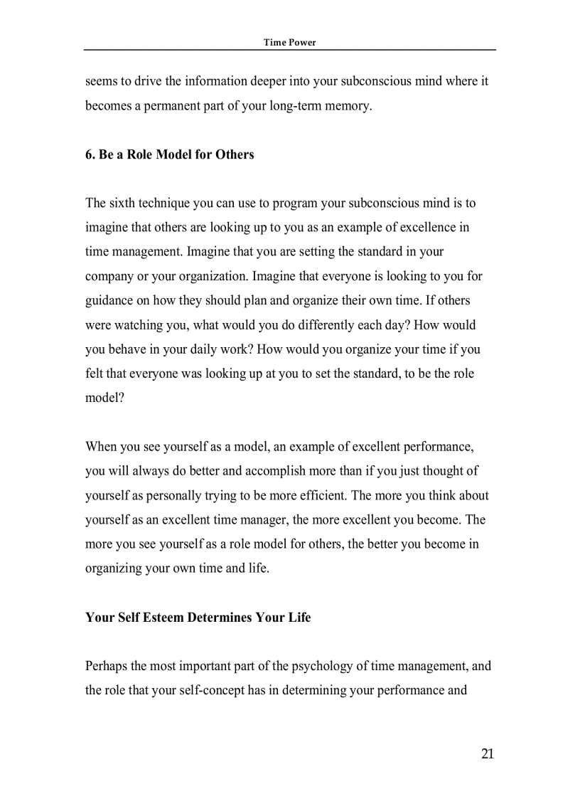 image for page Time Management Making Your Time Count And TIME POWER 1