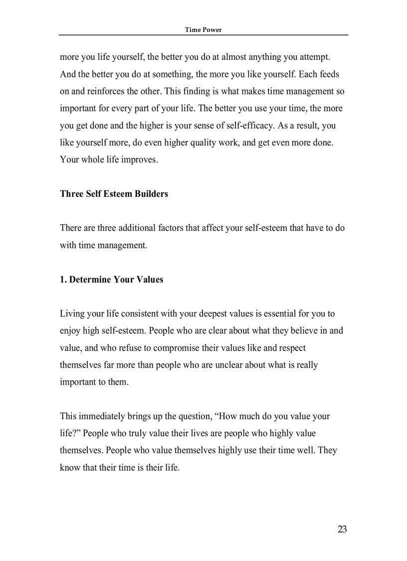 image for page Time Management Making Your Time Count And TIME POWER 1