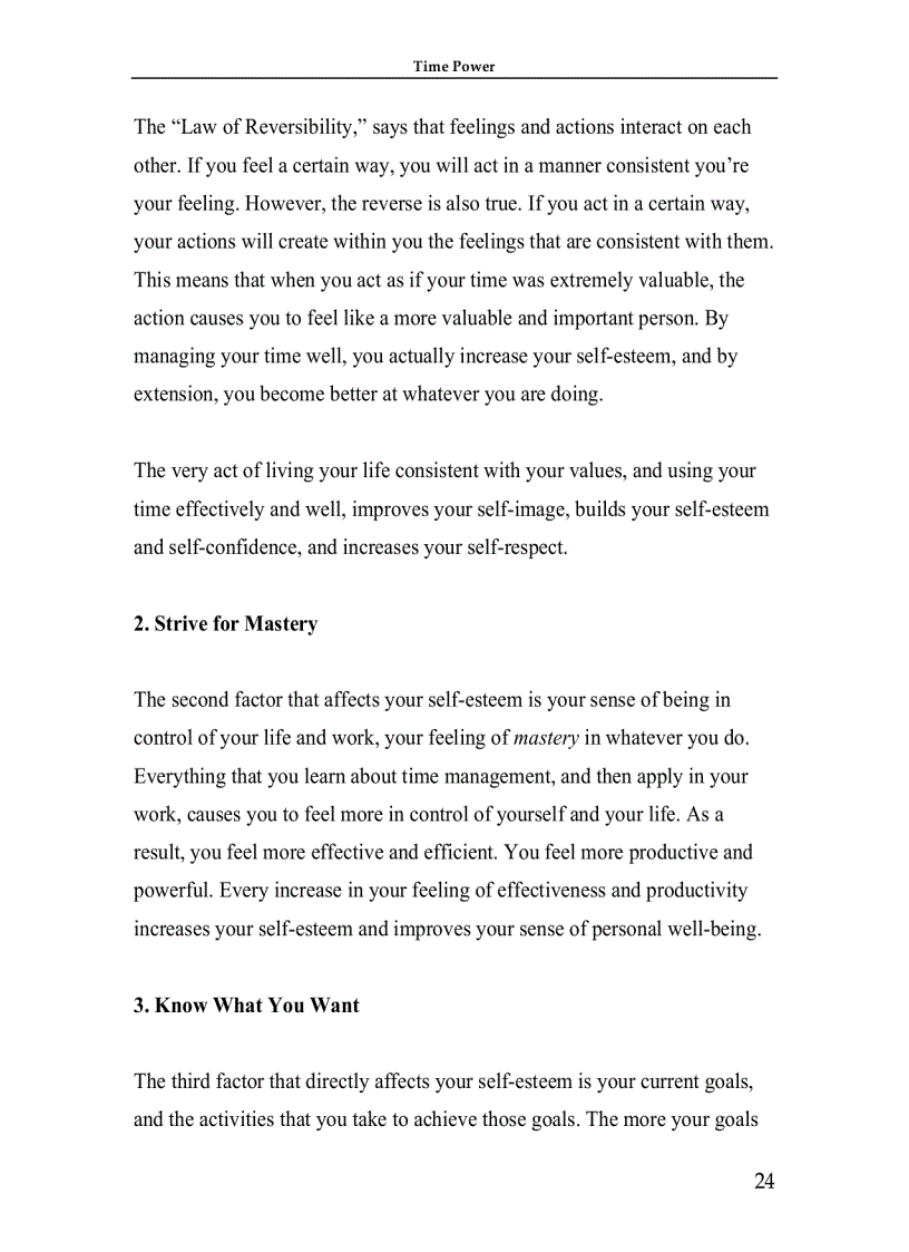 image for page Time Management Making Your Time Count And TIME POWER 1