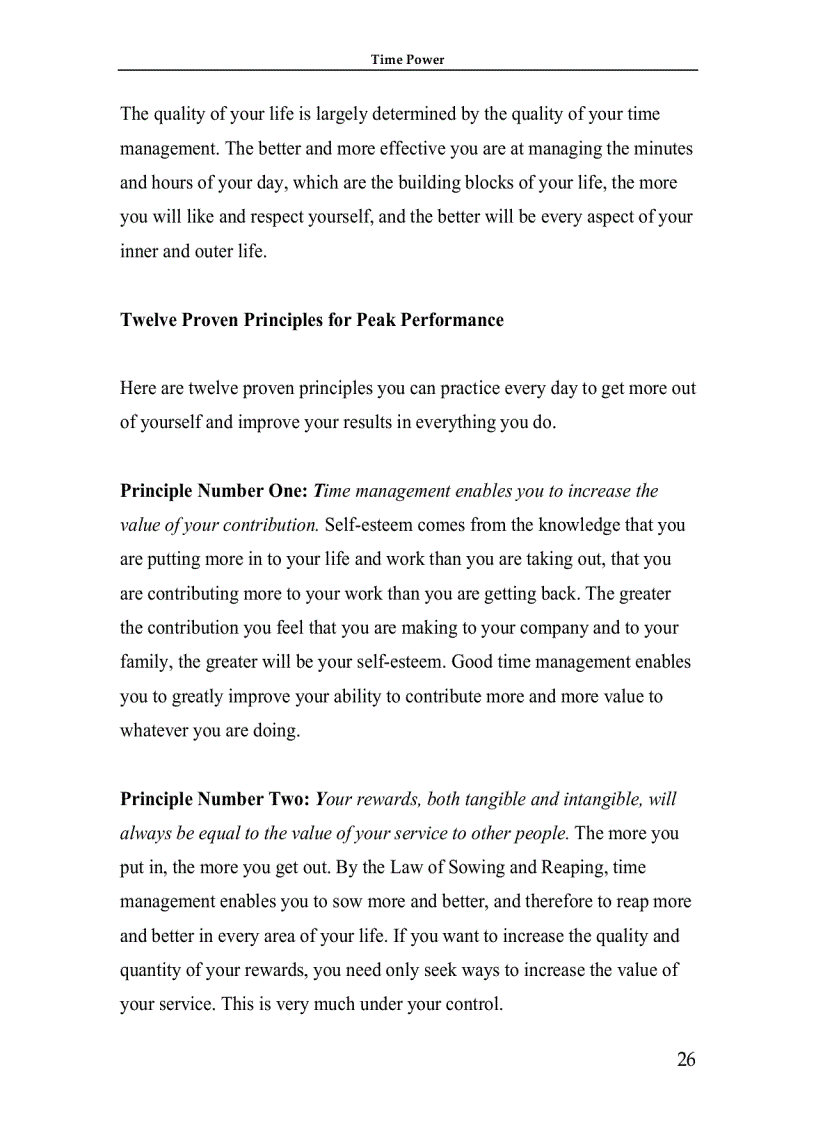 image for page Time Management Making Your Time Count And TIME POWER 1