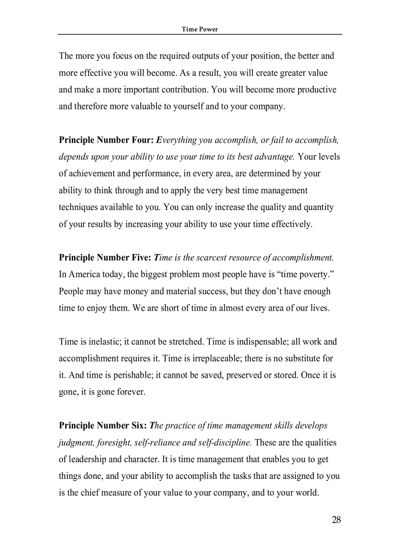 image for page Time Management Making Your Time Count And TIME POWER 1