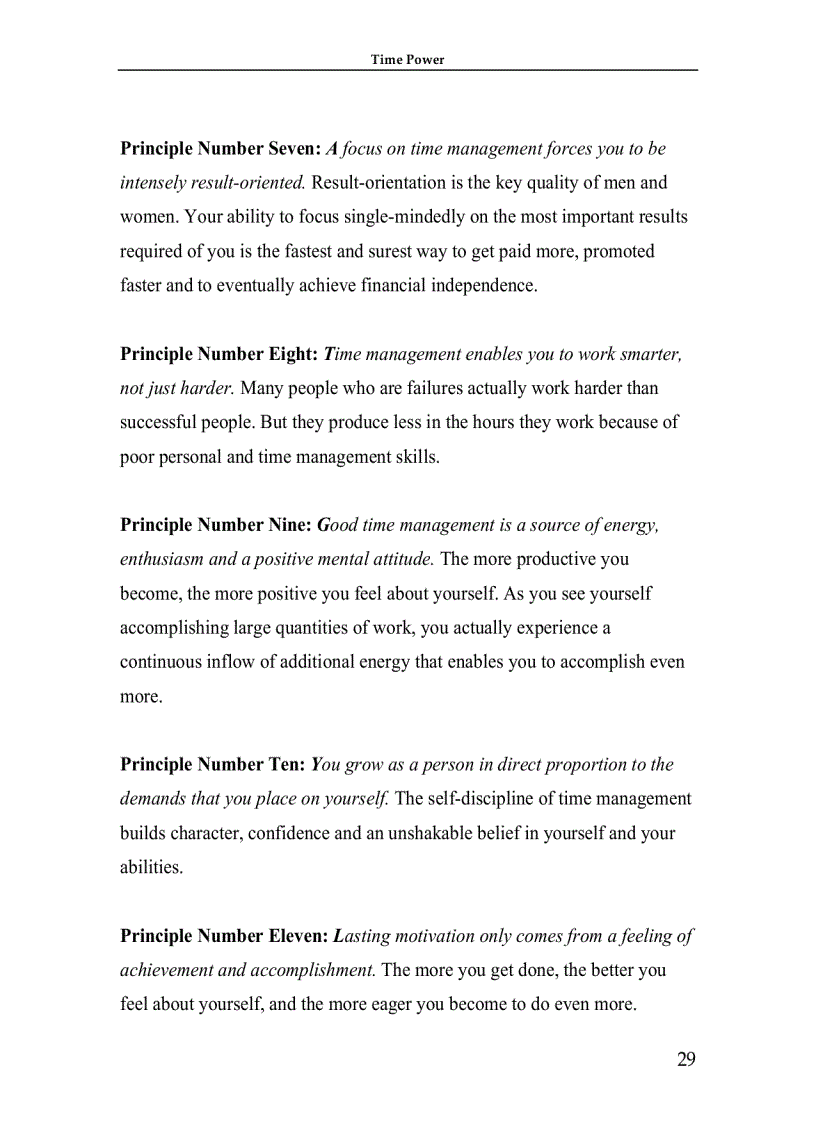 image for page Time Management Making Your Time Count And TIME POWER 1