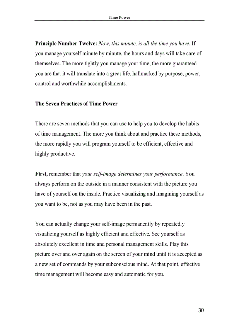image for page Time Management Making Your Time Count And TIME POWER 1
