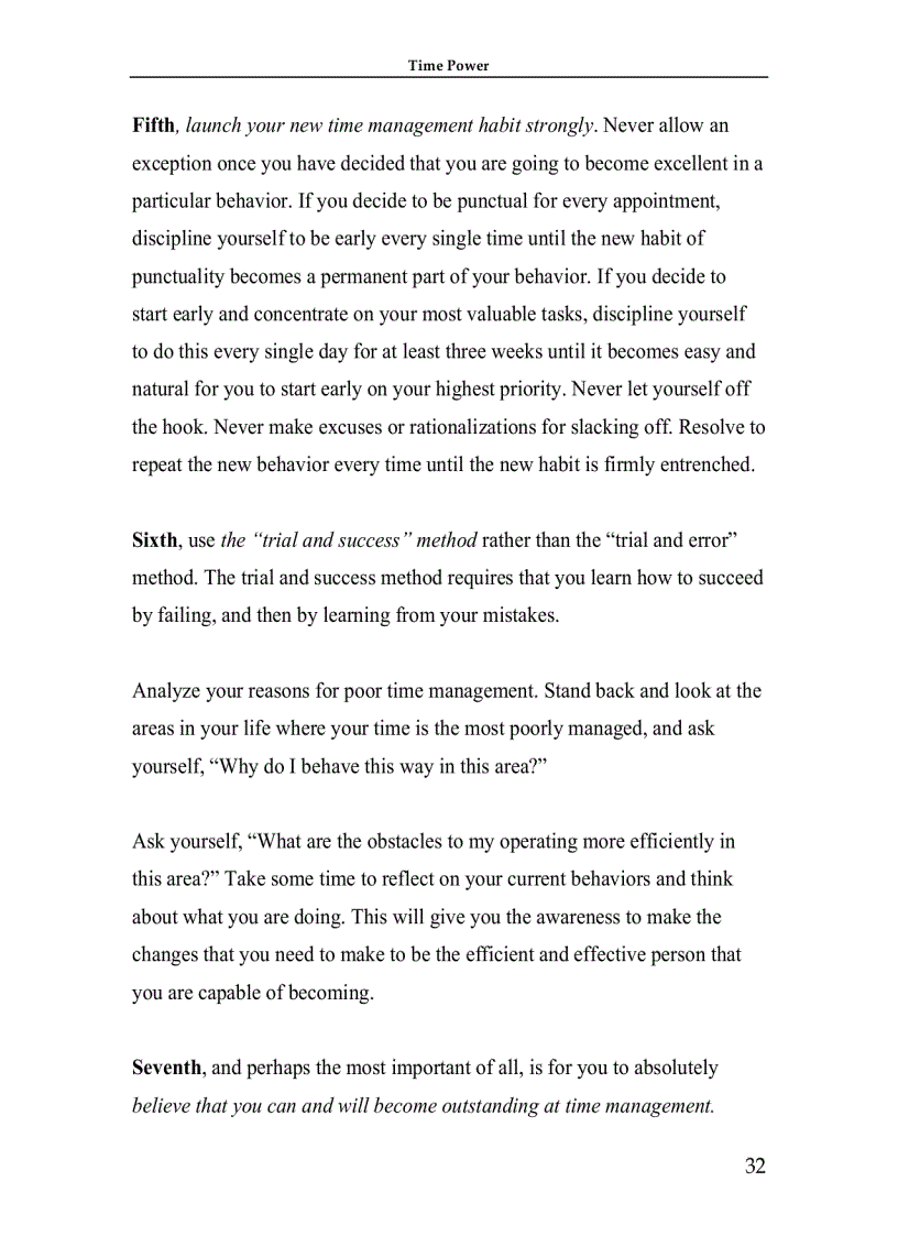 image for page Time Management Making Your Time Count And TIME POWER 1