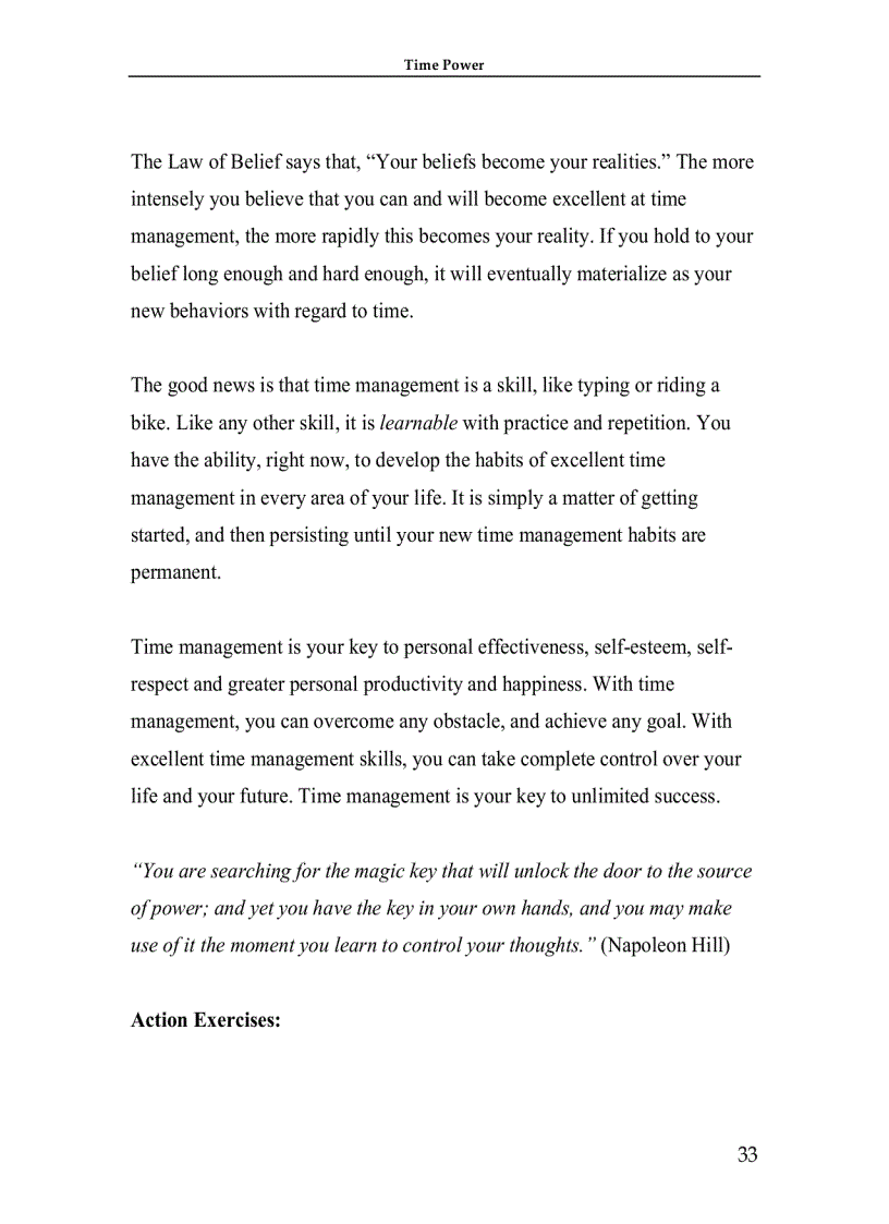 image for page Time Management Making Your Time Count And TIME POWER 1