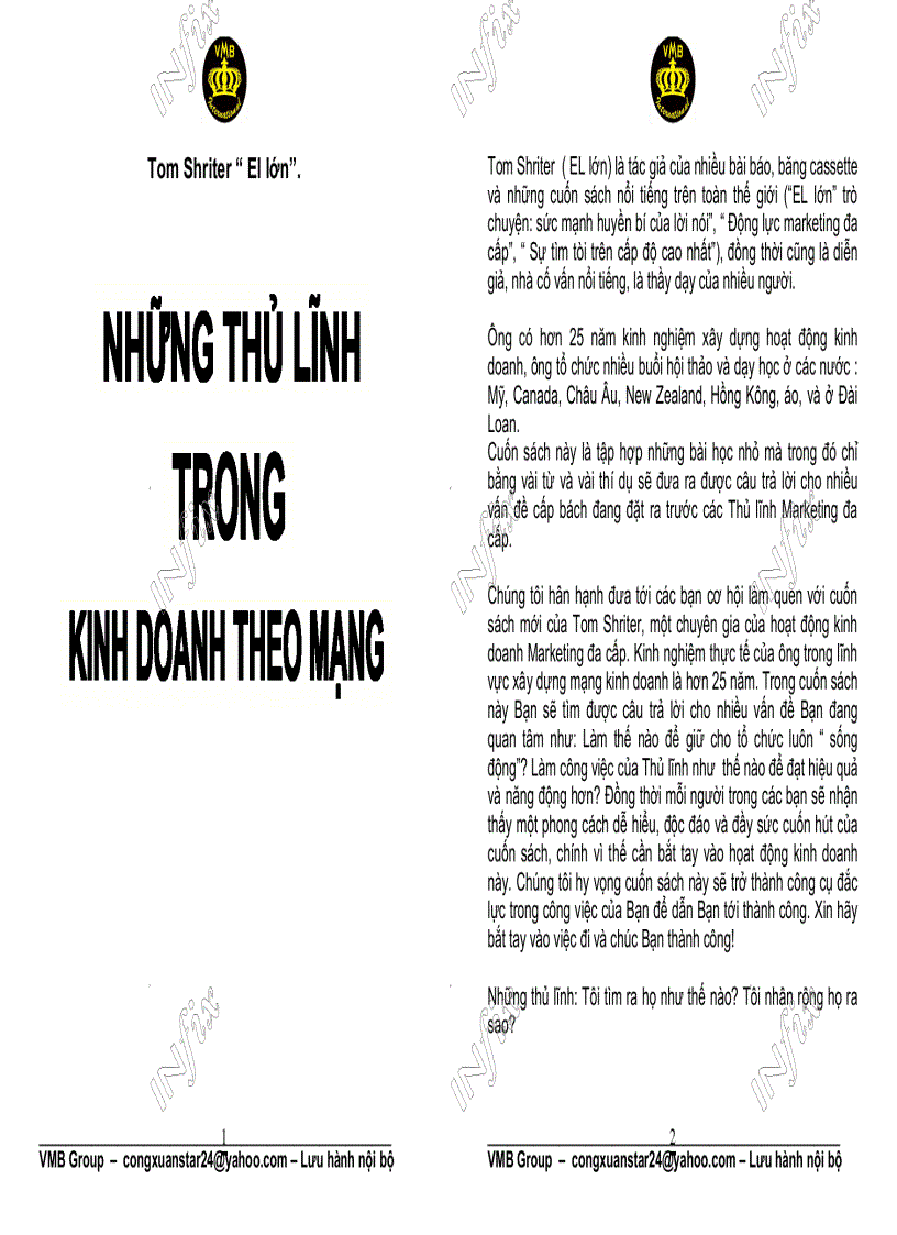 image for page Bộ sách toàn tập về Kinh doanh theo mạng full 70 quyển 27 31