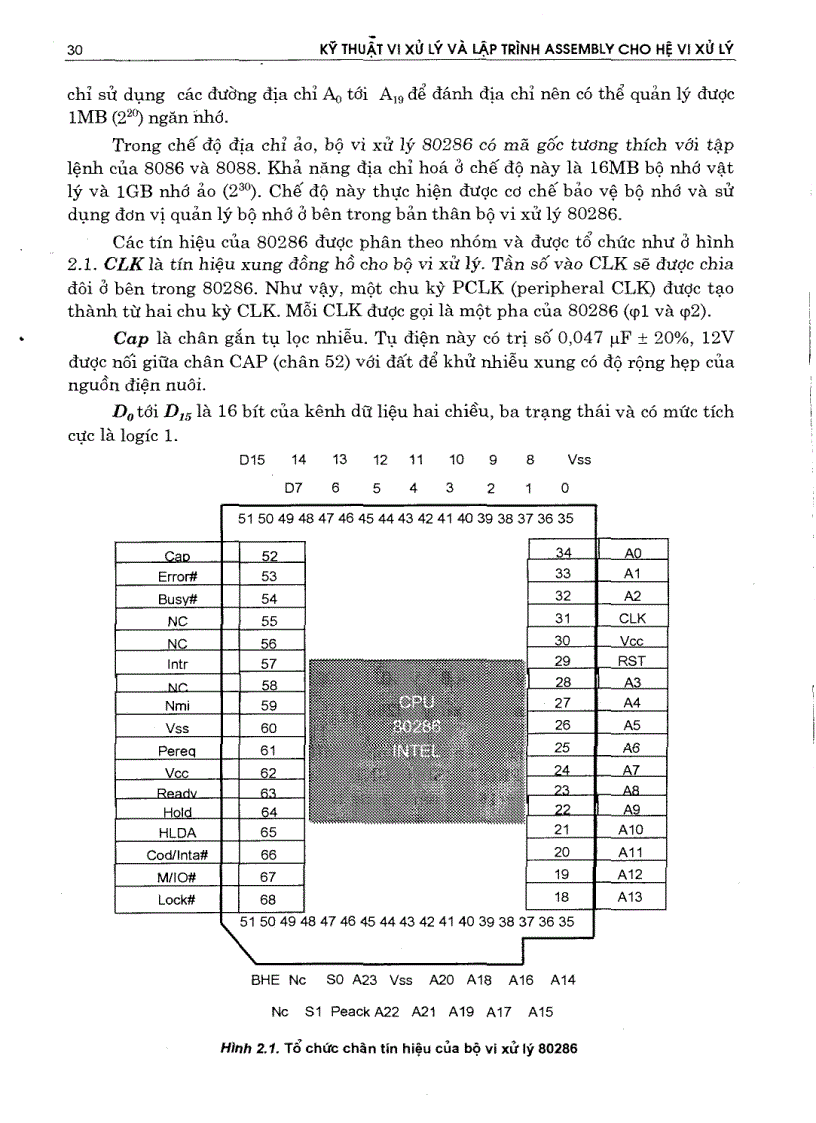 image for page Kỹ thuật vi xử lý và lập trình ASSEMBLY 1
