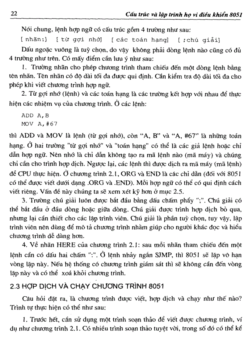 image for page Sách cấu trúc và lập trình họ vi điều khiển 8051