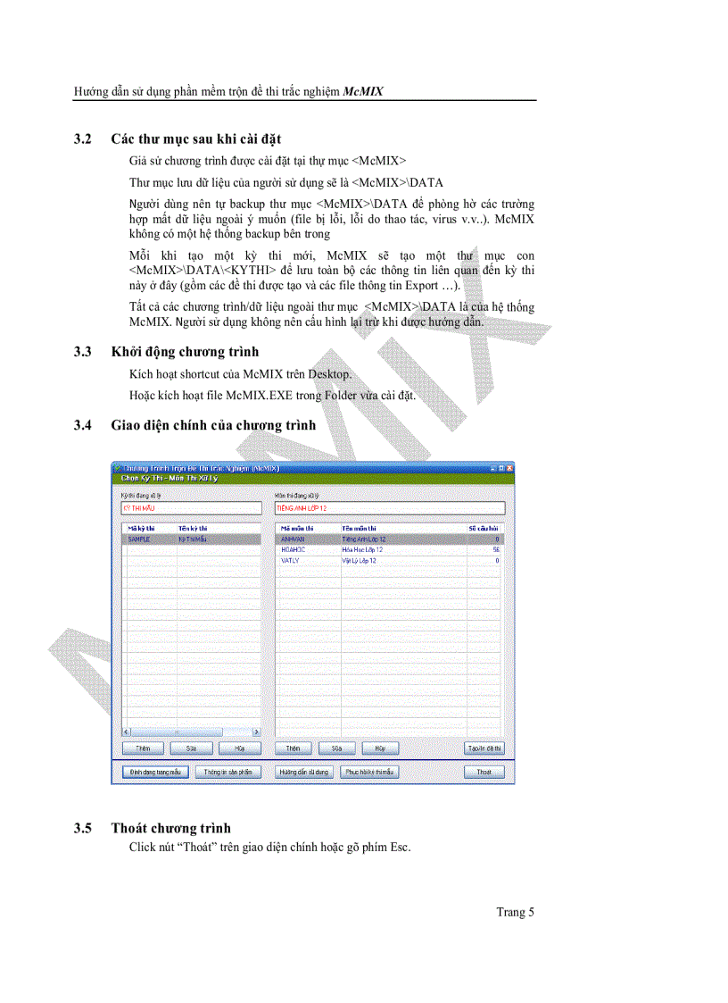 image for page Hươnggs dẫn sử dụng CHƯƠNG TRÌNH TRỘN ĐỀ THI CHẮC NGHIỆM McMix