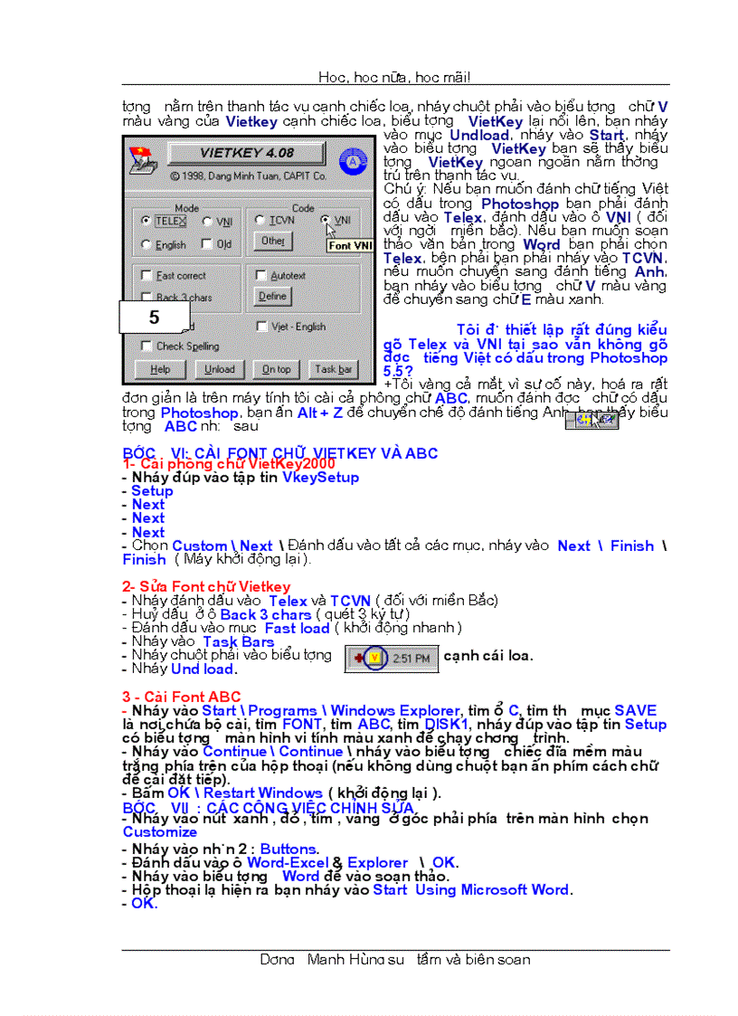 image for page Cách cài đặt font chữ