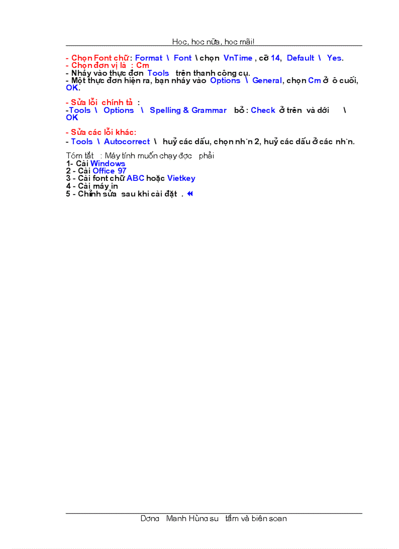 image for page Cách cài đặt font chữ