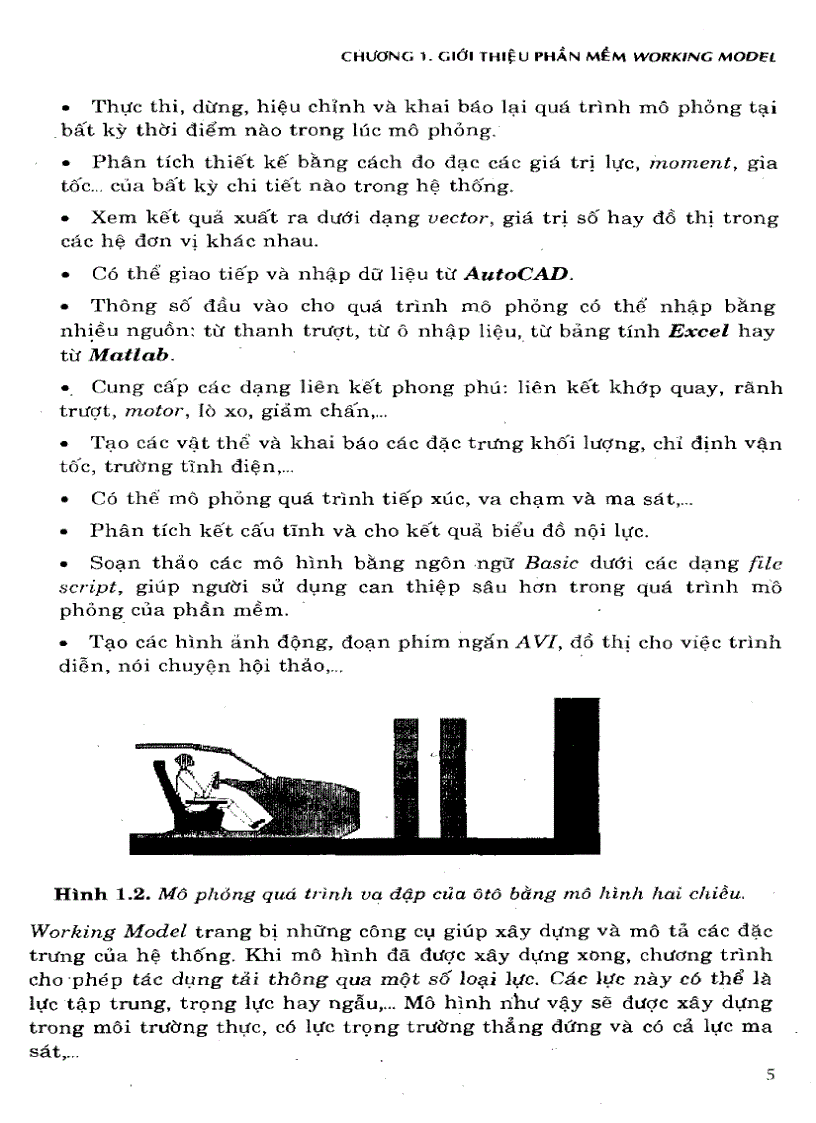 image for page Mô phỏng cơ hệ bằng Working Model